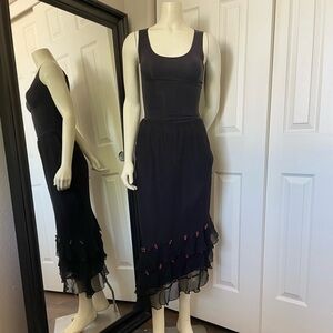 Vintage ICE Silk Midi Skirt